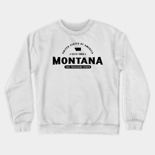 Montana Mountain Majesty Crewneck Sweatshirt by Vectographers